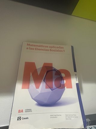 Matemáticas aplicadas a las Ciencias Sociales 1...