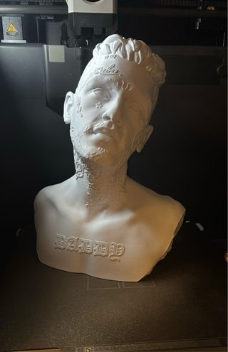 Busto Lil Peep Stampa 3D Plastica