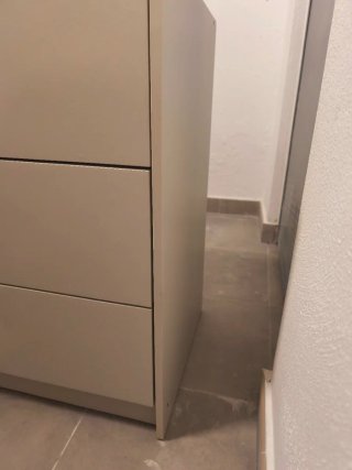 Cómoda Ikea Gursken 3 cajones beige