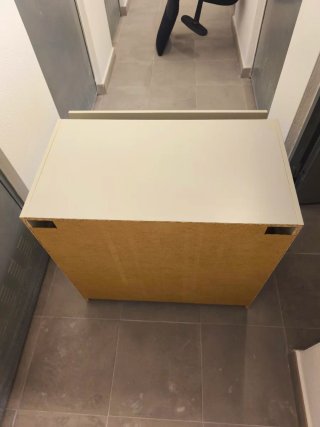 Cómoda Ikea Gursken 3 cajones beige