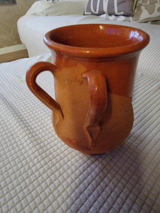 Brocca/Boccale rustico terracotta vintage.