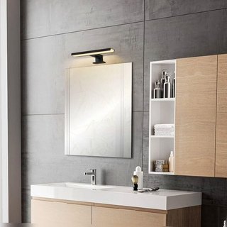 Aplique baño negro led 30cm 5w 3000K blanco cálido