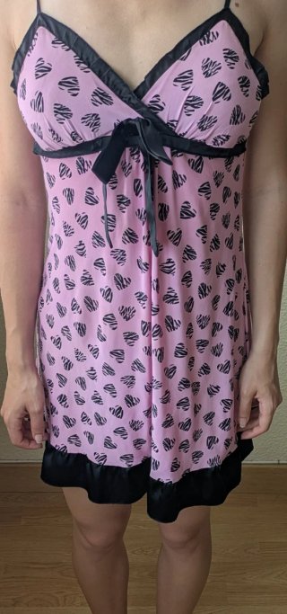 Camisón corto rosa