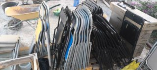 Lote 35 Sillas Plegables de varios colores