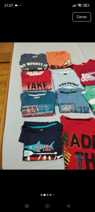 Lote 11 Camisetas Manga Corta Variadas 11 años