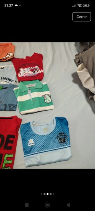 Lote 11 Camisetas Manga Corta Variadas 11 años