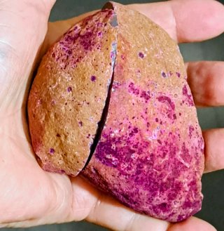 Geode Agata Diviso in Due Parti