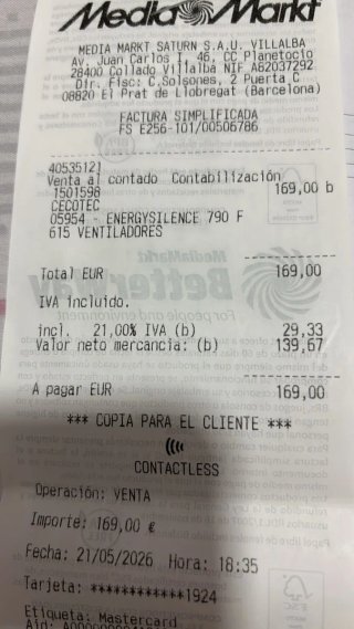 Ventilador Cecotec Negro/Gris