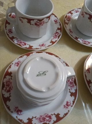 Juego de 30 tazas de café de porcelana