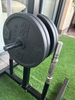 Pack Gimnasio Mancuernas y Barra con soporte