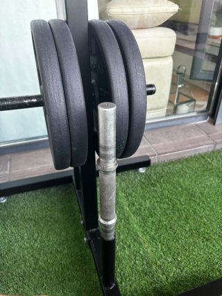 Pack Gimnasio Mancuernas y Barra con soporte