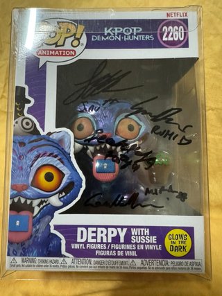 Funko Pop Derpy K-Pop Demon Hunters Autografato