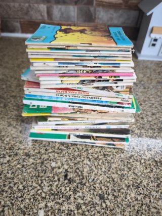 Conjunto de mini livros antigos