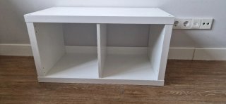 Estantería Ikea Kallax 2 cubos blanca