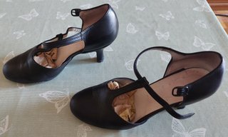 Zapatos de baile negros mujer