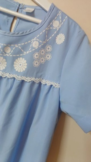Vestido niña Talla 11 azul claro