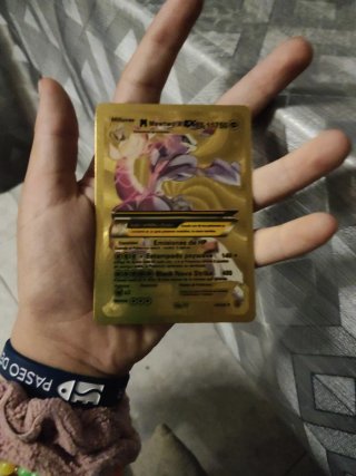 Carta Pokémon M Mewtwo EX 11750 Dorada