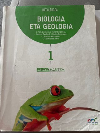 Biologia eta geologia, Batxilergoa 1