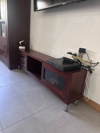 Conjunto Muebles Salón Madera Oscura