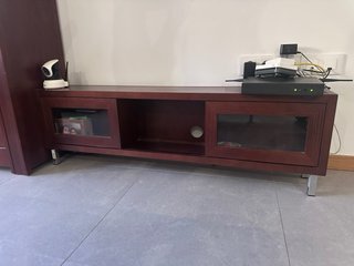 Conjunto Muebles Salón Madera Oscura