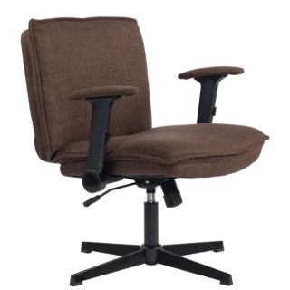 Silla de oficina marrón y negra