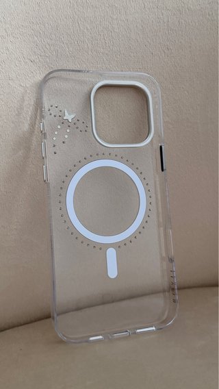 Funda iPhone 16 Pro Max Transparente Mariposa