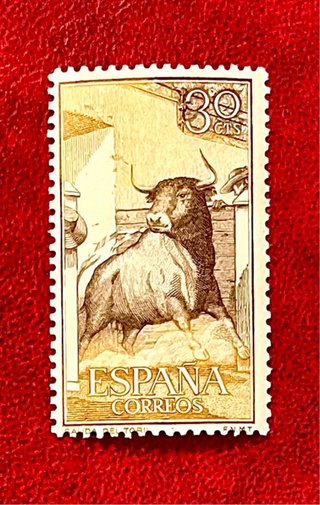 Bonita serie sellos Toros Fiesta Nacional 1960