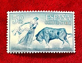 Bonita serie sellos Toros Fiesta Nacional 1960