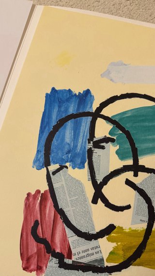 Litografía Rafael Canogar