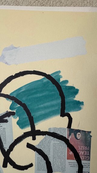 Litografía Rafael Canogar
