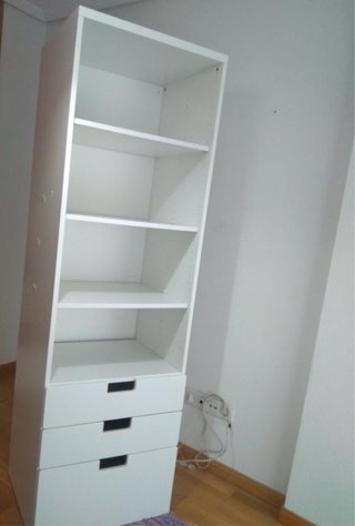 Estantería modular Ikea con 3 cajones