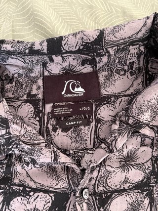Camisa Quiksilver Estampada Talla L