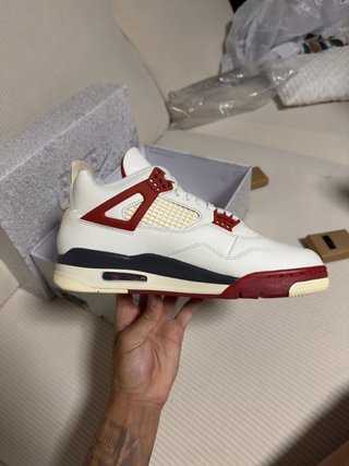 Air Jordan Retro 4 OG Bike Rojo Blanco