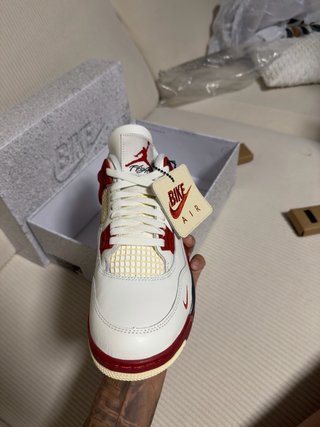 Air Jordan Retro 4 OG Bike Rojo Blanco
