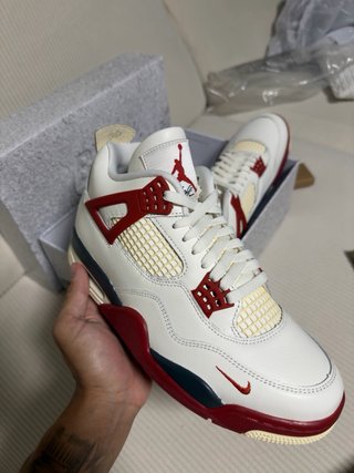 Air Jordan Retro 4 OG Bike Rojo Blanco