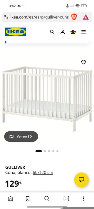 Cuna Colecho IKEA Gulliver