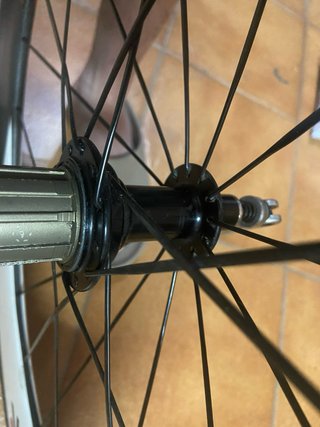 Rueda trasera carbono perfil alto