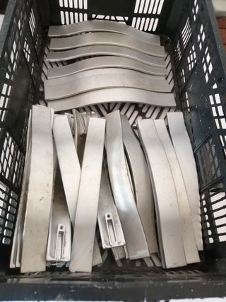 Tirador chiamatore maniglia in metallo argentato
