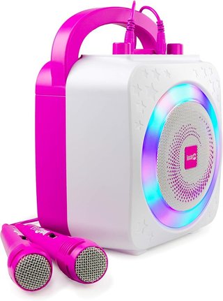 RockJam máquina karaoke bluetooth micrófonos luce