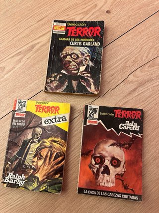 Lote 3 libros Terror Bruguera Años 80
