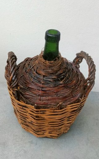 Damajuana antigua forrada 42cm