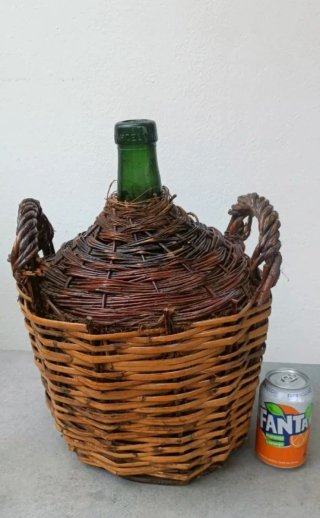 Damajuana antigua forrada 42cm