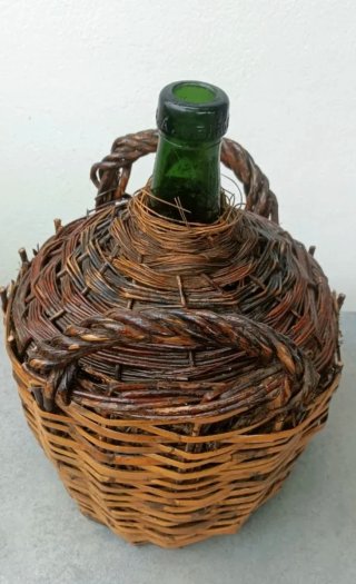 Damajuana antigua forrada 42cm
