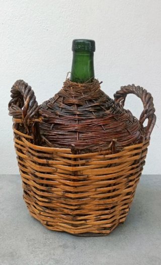Damajuana antigua forrada 42cm