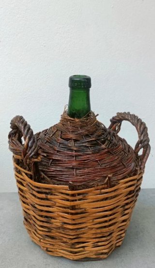 Damajuana antigua forrada 42cm