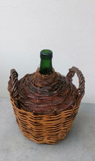 Damajuana antigua forrada 42cm