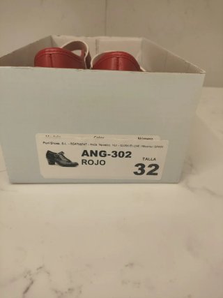 Zapatos flamencos niña rojos