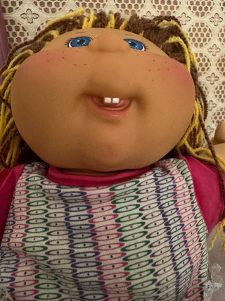 muñeca cabbage path kid ( repollo pelo de lana ama