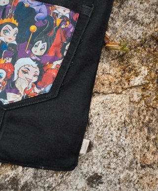 Bolso Tote Mini Negro Villanas Disney