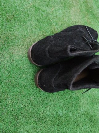 Botas negras de ante talla 40 sin estrenar